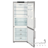 Двокамерний холодильник з нижньою морозилкою Liebherr CBNesf 5133 Comfort BioFresh NoFrost (А++) сріблястий