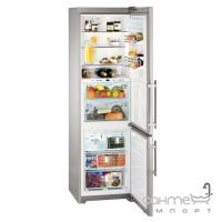 Двокамерний холодильник із нижньою морозилкою Liebherr CBNPes 3967 Premium Plus BioFresh NoFrost (А++) сріблястий