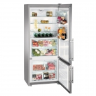 Двокамерний холодильник із нижньою морозилкою Liebherr CBNPes 4656 Premium BioFresh NoFrost (А++) сріблястий