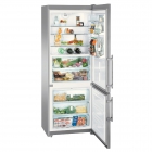 Двокамерний холодильник із нижньою морозилкою Liebherr CBNPes 5156 Premium BioFresh NoFrost (А++) нержавіюча сталь