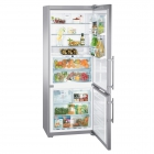 Двухкамерный холодильник с нижней морозилкой Liebherr CBNPes 5167 Premium Plus BioFresh NoFrost (А++) нерж. сталь