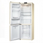 Холодильник комбинированный соло 70 см, No Frost Smeg COLONIALE (А+) FA8003POS кремовый, латунь ручки
