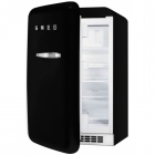 Холодильник соло однодверний, 54 см, Smeg 50s Retro Style (А+) FAB10LNE чорний, петлі зліва
