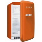 Холодильник соло однодверний, 54 см, Smeg 50s Retro Style (А+) FAB10RO помаранчевий, петлі праворуч
