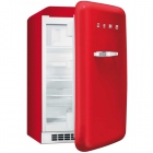 Холодильник однодверный соло, 54 см, Smeg 50s Retro Style (А+) FAB10RR красный, петли справа