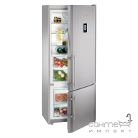 Двокамерний холодильник із нижньою морозилкою Liebherr CBNPes 4656 Premium BioFresh NoFrost (А++) сріблястий