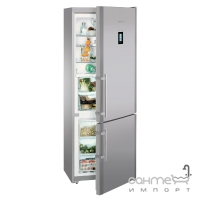 Двухкамерный холодильник с нижней морозилкой Liebherr CBNPes 5156 Premium BioFresh NoFrost (А++) нержавеющая сталь