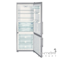 Двухкамерный холодильник с нижней морозилкой Liebherr CBNPes 5156 Premium BioFresh NoFrost (А++) нержавеющая сталь