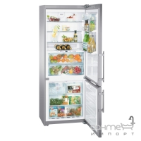 Двухкамерный холодильник с нижней морозилкой Liebherr CBNPes 5167 Premium Plus BioFresh NoFrost (А++) нерж. сталь