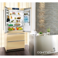 Двокамерний холодильник із нижньою морозилкою Liebherr CBNbe 6256 Premium Plus BioFresh NoFrost (А++) бежевий