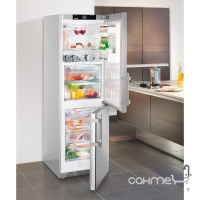 Двокамерний холодильник із нижньою морозилкою Liebherr CBef 4315 Comfort BioFresh (А+++) сріблястий