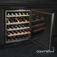 Встраиваемый шкаф для вина 82 см, 38 бутылок Smeg DOLCE STIL NOVO (А) CVI638N черный