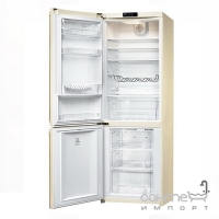 Холодильник комбинированный соло 70 см, No Frost Smeg COLONIALE (А+) FA8003PS кремовый, позолота ручки