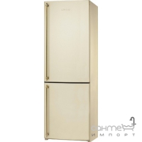 Холодильник комбінований соло 60 см, морозильник No Frost Smeg COLONIALE (А+) FA860P кремовий