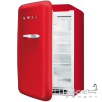 Холодильник однодверный соло, 54 см, Smeg 50s Retro Style (А+) FAB10LR красный, петли слева