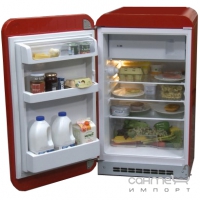 Холодильник соло однодверний, 54 см, Smeg 50s Retro Style (А+) FAB10LR червоний, петлі зліва