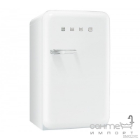 Холодильник однодверный соло, 54 см, Smeg 50s Retro Style (А+) FAB10RB белый, петли справа