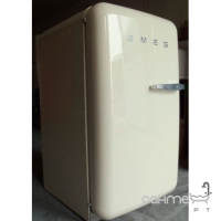 Холодильник однодверный соло, 54 см, Smeg 50s Retro Style (А+) FAB10RP кремовый, петли справа