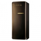 Холодильник соло однодверний, 60 см, Smeg 50s Retro Style (А++) FAB28LCG1 шоколад, петлі зліва