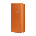 Холодильник соло однодверний, 60 см, Smeg 50s Retro Style (А++) FAB28LO1 помаранчевий, петлі зліва