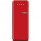 Холодильник однодверный соло, 60 см, Smeg 50s Retro Style (А++) FAB28LR1 красный, петли слева