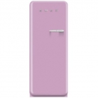 Холодильник однодверный соло, 60 см, Smeg 50s Retro Style (А++) FAB28LRO1 розовый, петли слева