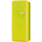 Холодильник однодверный соло, 60 см, Smeg 50s Retro Style (А++) FAB28LVE1 цвет лайма, петли слева