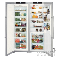 Комбинированный холодильник Side-by-Side Liebherr SBSes 7253 Premium BioFresh NoFrost (А++) серебристый