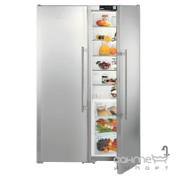 Комбінований холодильник Side-by-Side Liebherr SBSes 7253 Premium BioFresh NoFrost (А++) сріблястий