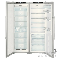 Комбінований холодильник Side-by-Side Liebherr SBSes 7263 Premium BioFresh NoFrost (A+/A++) сріблястий