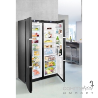 Комбинированный холодильник Side-by-Side Liebherr SBSbs 7263 Premium BioFresh NoFrost (A++) черный