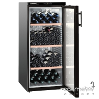 Климатический винный шкаф, на 164 бутылки Liebherr WKb 3212 Vinothek (А) черный