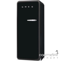 Холодильник соло, 60 см, Smeg 50s Retro Style (А++) FAB28LBV3 чорний вельвет, петлі зліва