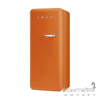 Холодильник однодверный соло, 60 см, Smeg 50s Retro Style (А++) FAB28LO1 оранжевый, петли слева