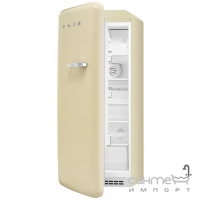 Холодильник однодверный соло, 60 см, Smeg 50s Retro Style (А++) FAB28LP1 кремовый, петли слева