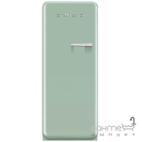 Холодильник соло однодверний, 60 см, Smeg 50s Retro Style (А++) FAB28LV1 світло-зелений, петлі зліва