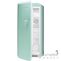 Холодильник однодверный соло, 60 см, Smeg 50s Retro Style (А++) FAB28LV1 светло-зеленый, петли слева