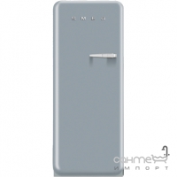 Холодильник соло однодверний, 60 см, Smeg 50s Retro Style (А++) FAB28LX1 сріблястий, петлі зліва
