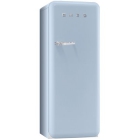 Холодильник однодверный соло, 60 см, Smeg 50s Retro Style (А++) FAB28RAZ1 голубой, петли справа