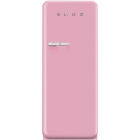 Холодильник соло однодверний, 60 см, Smeg 50s Retro Style (А++) FAB28RRO1 рожевий, петлі праворуч