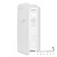 Холодильник однодверный соло, 60 см, Smeg 50s Retro Style (А++) FAB28RB1 белый, петли справа