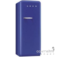 Холодильник однодверный соло, 60 см, Smeg 50s Retro Style (А++) FAB28RBL1 синий, петли справа