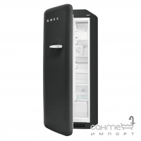Холодильник однодверный соло, 60 см, Smeg 50s Retro Style (А++) FAB28RBV3 черный вельвет, петли справа