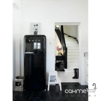 Холодильник однодверный соло, 60 см, Smeg 50s Retro Style (А++) FAB28RNE1 черный, петли справа