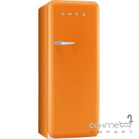 Холодильник соло однодверний, 60 см, Smeg 50s Retro Style (А++) FAB28RO1 помаранчевий, петлі праворуч