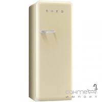 Холодильник однодверный соло, 60 см, Smeg 50s Retro Style (А++) FAB28RP1 кремовый, петли справа