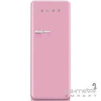 Холодильник соло однодверний, 60 см, Smeg 50s Retro Style (А++) FAB28RRO1 рожевий, петлі праворуч