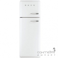 Холодильник двухдверный соло, 60 см, Smeg 50s Retro Style (А++) FAB30LB1 белый, петли слева