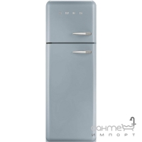 Холодильник соло, 60 см, Smeg 50s Retro Style (А++) FAB30LX1 сріблястий, петлі зліва