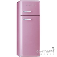Холодильник двухдверный соло, 170 см, Smeg 50s Retro Style (А++) FAB30QRO розовый, хром, петли справа